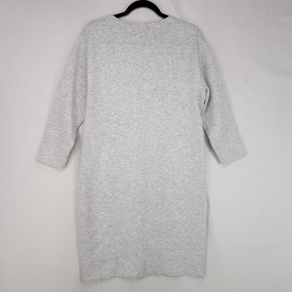 Lafayette 148 New York Sweater Dress Size P Midi Women’s Stretch Gray Pockets - Picture 2 of 12